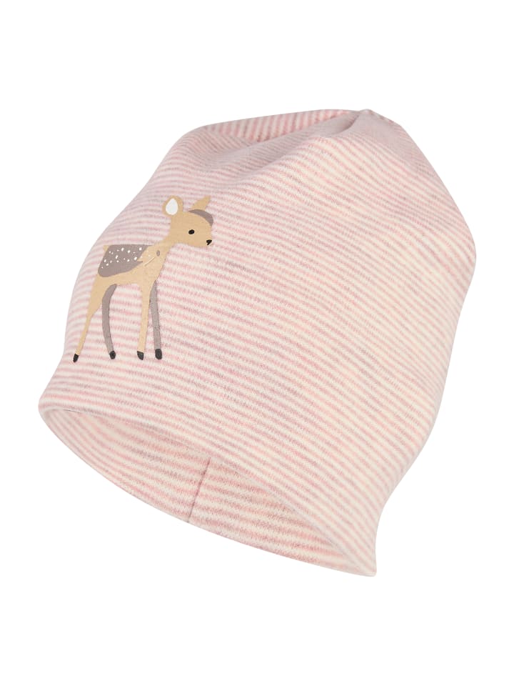 Beanie Rehkitz in rosa mel.