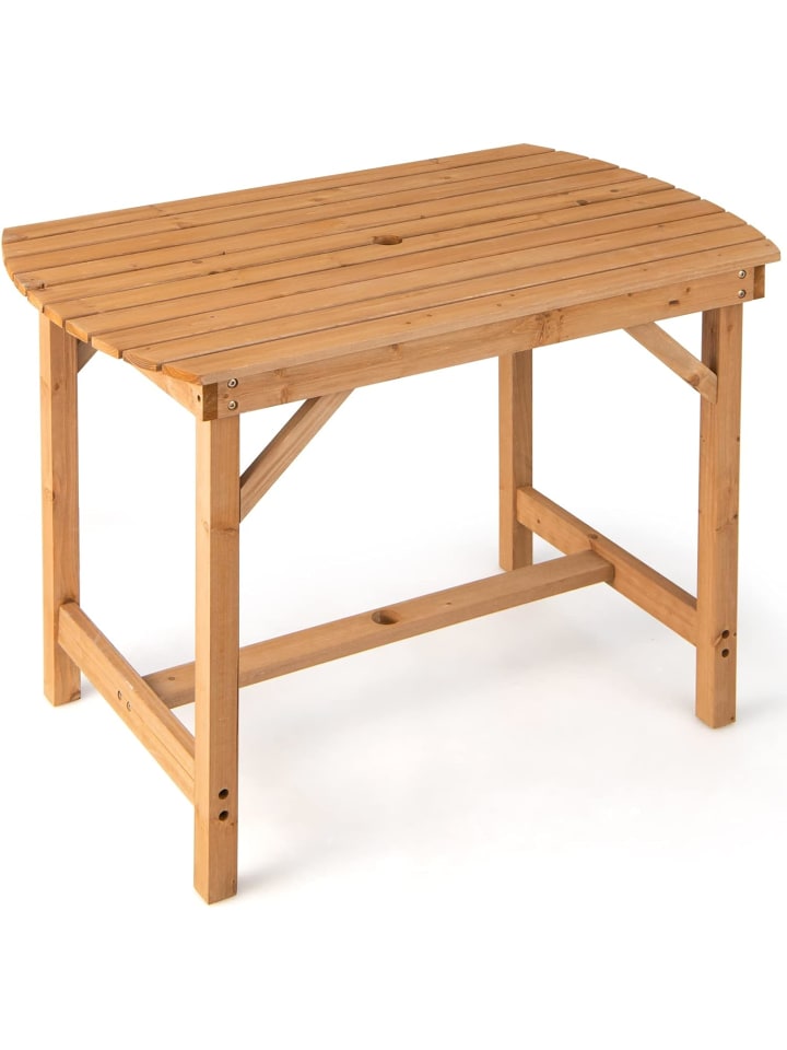 Gartentisch 100cm in Beige