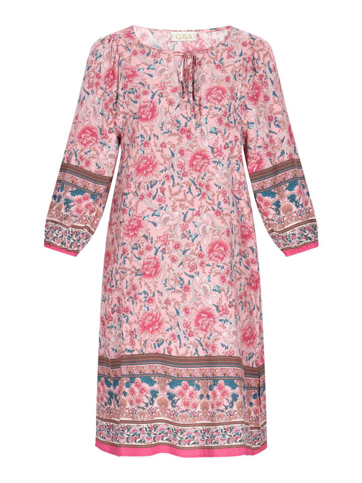 Women Dress in Light Rose Multicolor