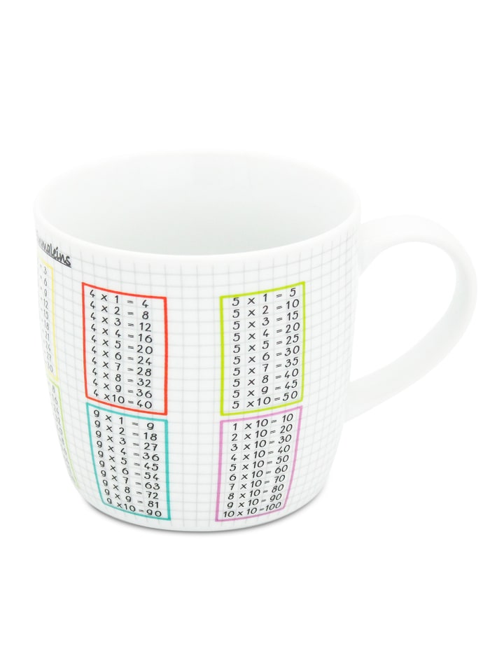 Tasse Kleines 1x1 in Weiß - 300 ml