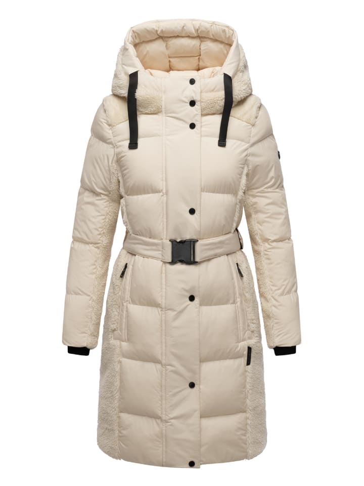 Wintermantel Funkelteddy 14 in Cream