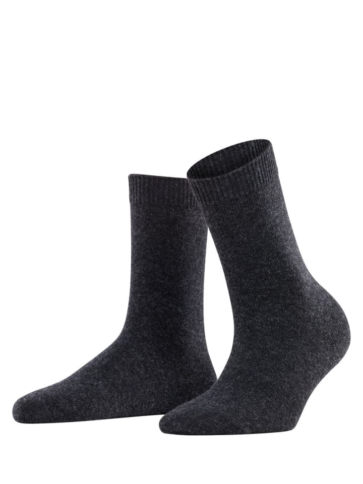 Cosy Wool Socke in Anthra.mel