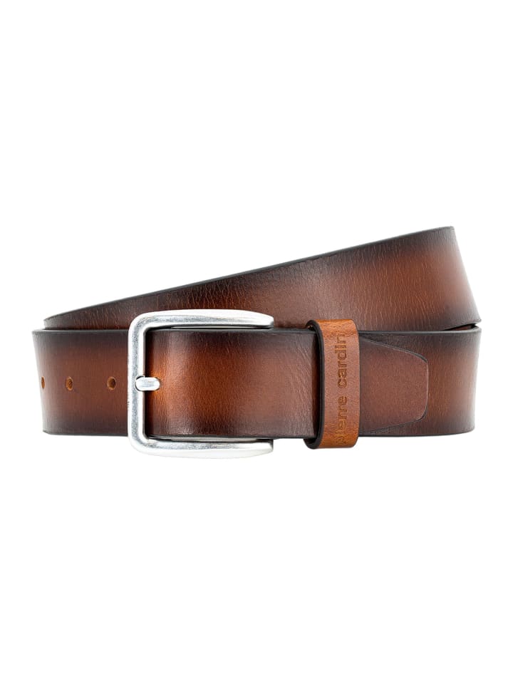 Ledergürtel Basic in Cognac