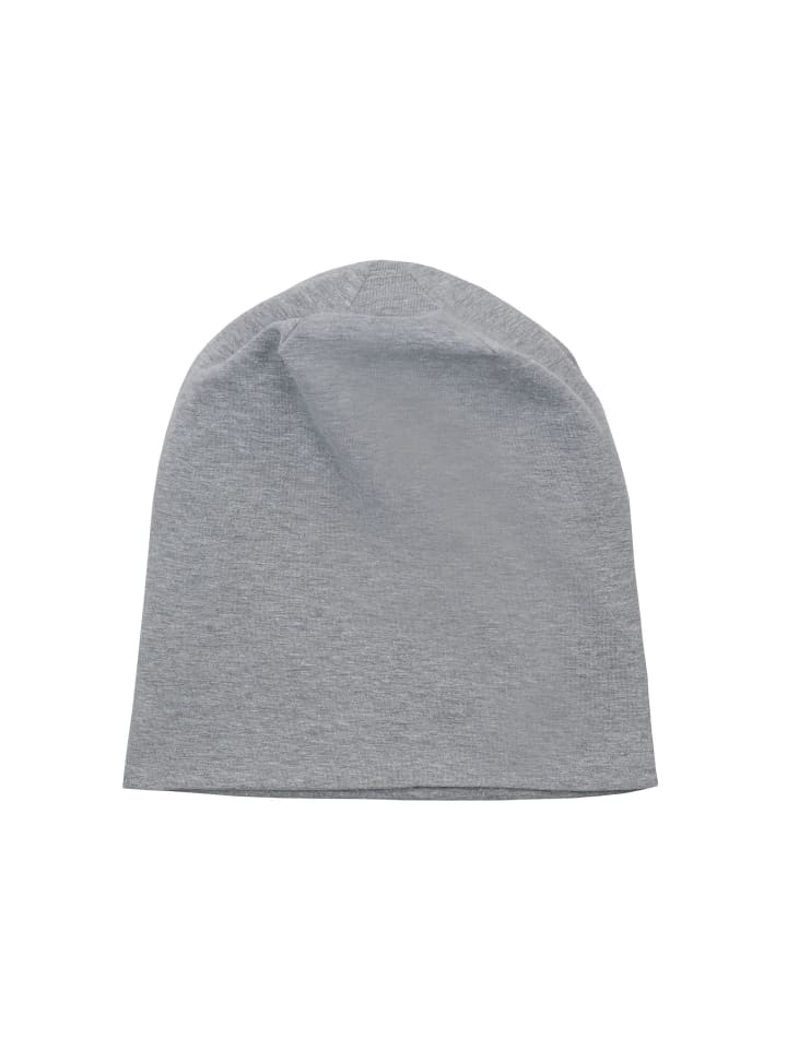 Leichte Kinder- Beanie Mütze "Unifarben", Übergangsmütze, in grey