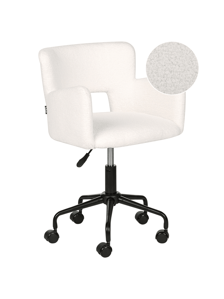 Bürostuhl SANILAC II in Weiß/Schwarz - (W) 62 x (H) 71 x (L) 62 cm
