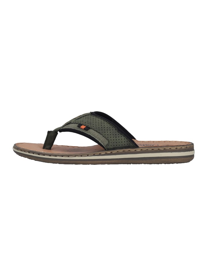 Zehenstegsandalen Comfort in Grün