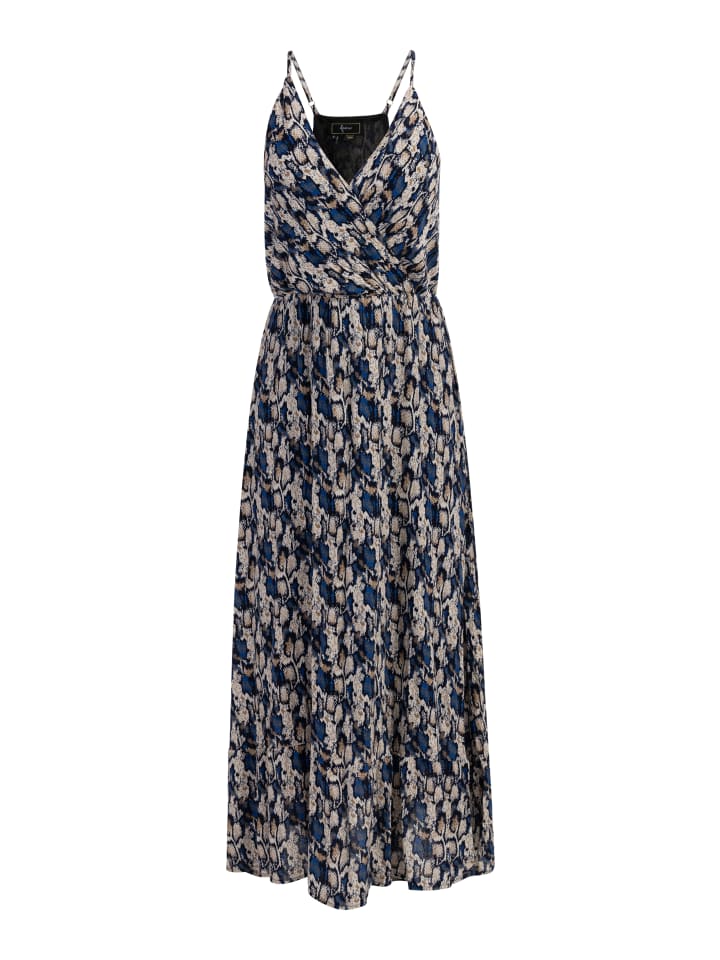 Damen Maxikleid in Blau Mehrfarbig