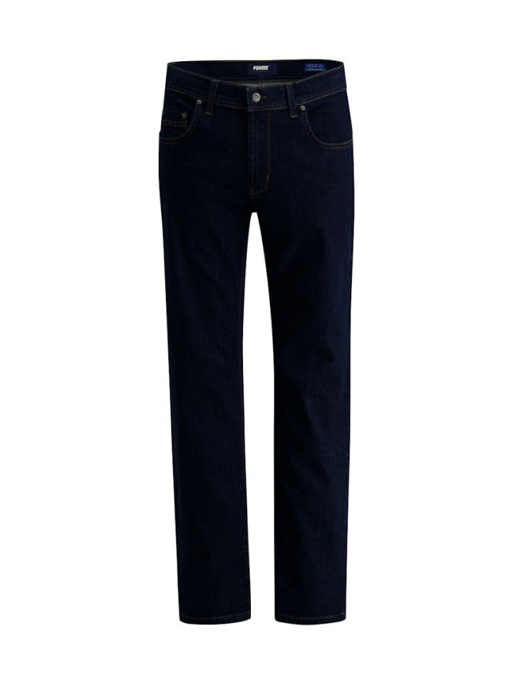 Slim Fit Jeans für Herren in dunkel-blau