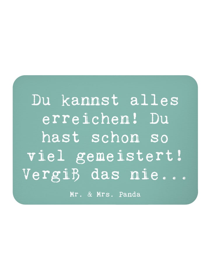 Magnet Spruch Selbstvertrauen stärken mit Spruch in Meeresbrise