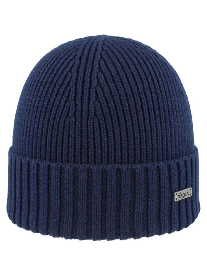 Strickmütze in blau