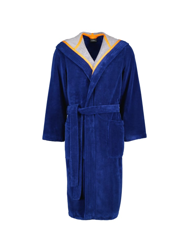 Cawö Home Bademäntel Herren Kapuze Doubleface 831 navy - 13 in navy - 13