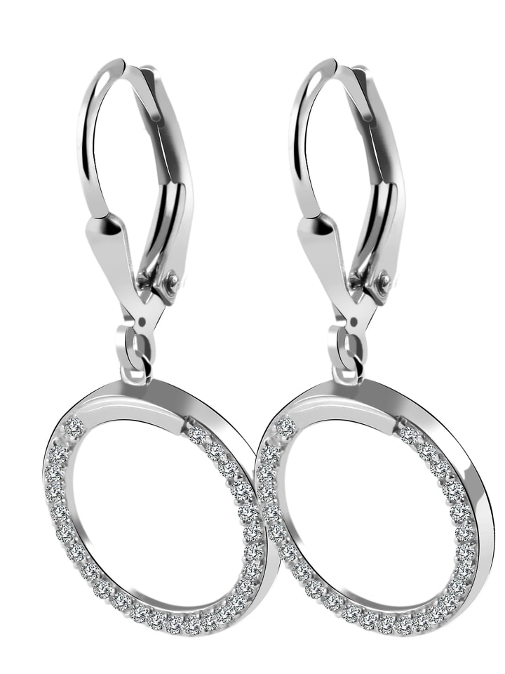 Damen Anhänger aus 925 Silber mit Zirkonia in silber