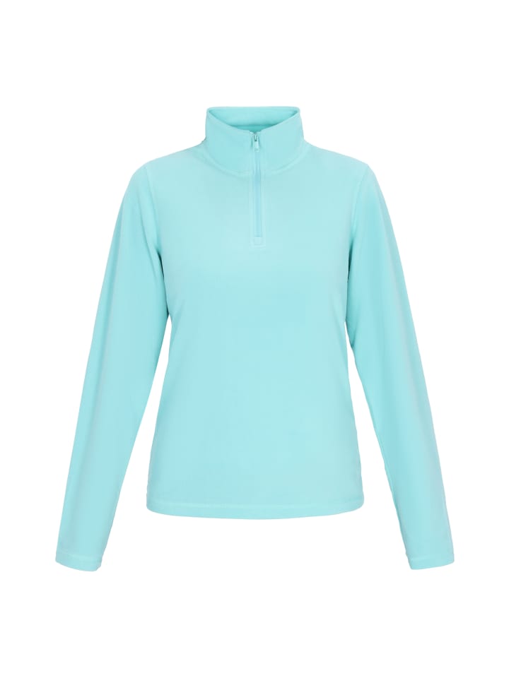 Damen Fleecepullover in Türkis