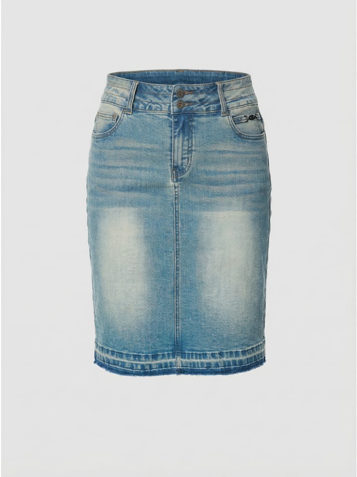Damenrock mit Push-up-Effekt in Jeans in blau
