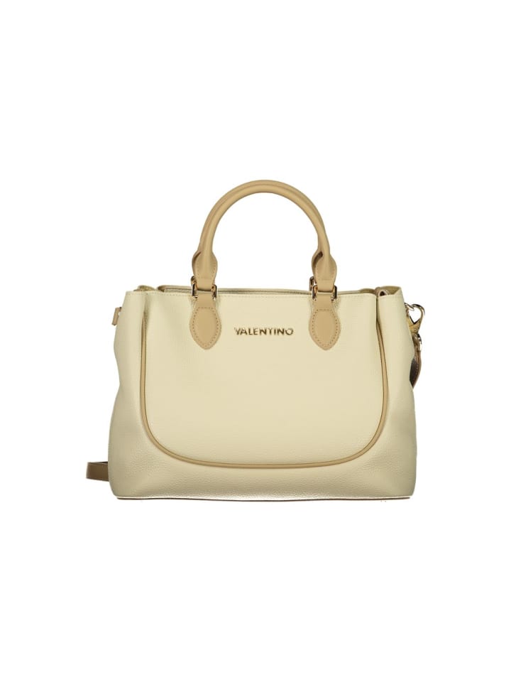 Beige Damen Tasche aus Polyurethan