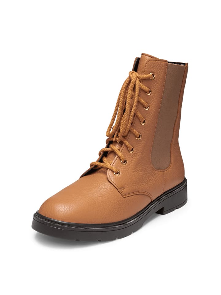 Hirschleder Stiefeletten in camel