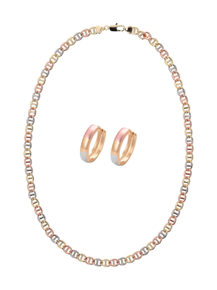Women Jewelry Set in gold rose silver