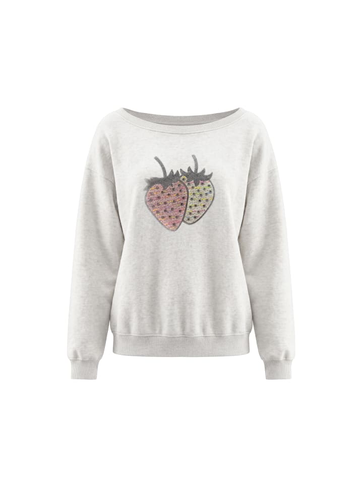 Women Sweatshirt in Offwhite