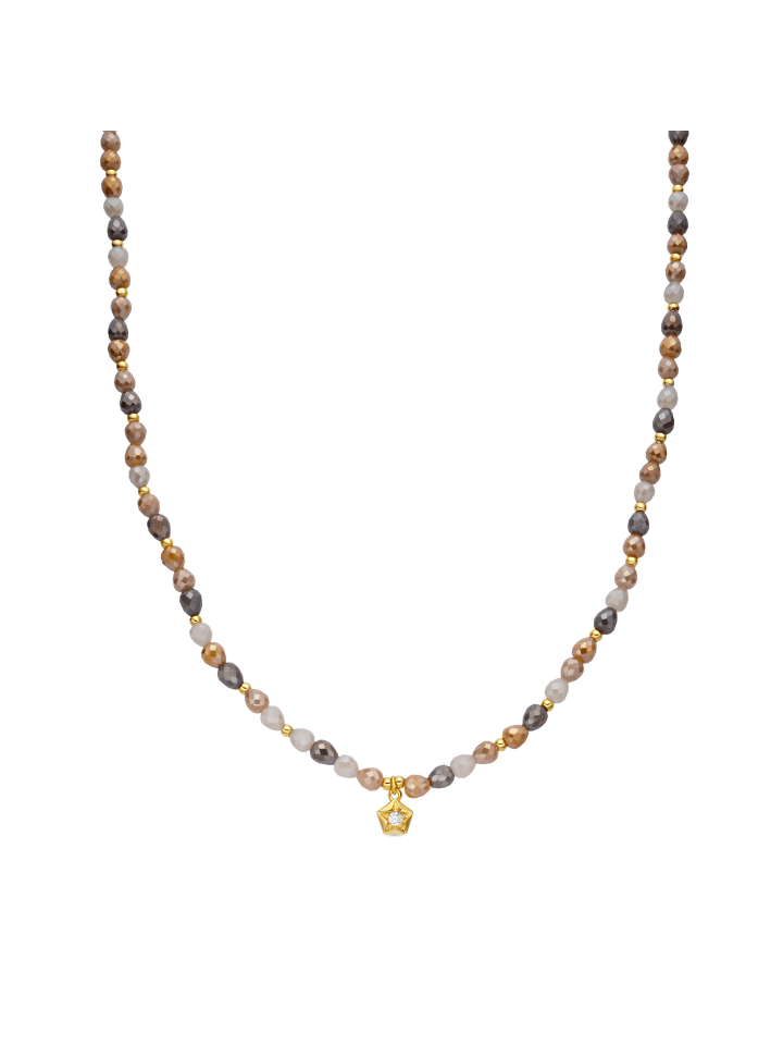 Halskette Likdu mit 18 Karat Gelbgold-Finish – LIKDU