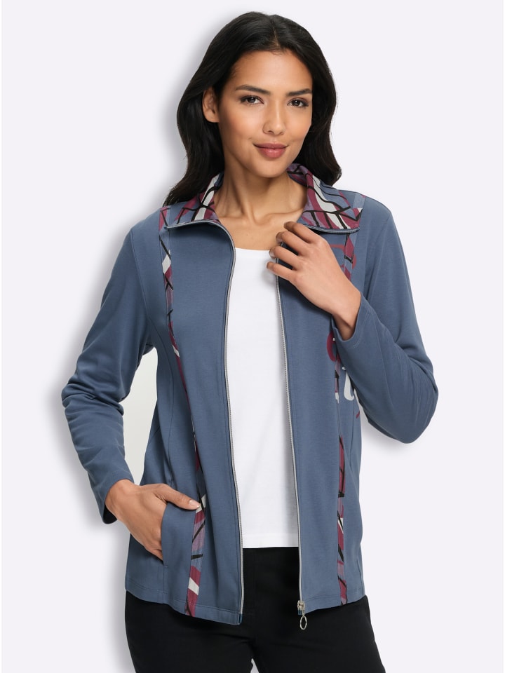 Shirtjacke in rauchblau