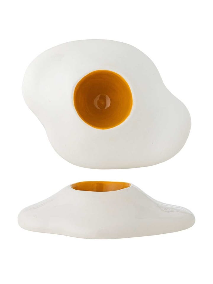 Eierbecher EGGERT SPIEGELEI Weiß Gelb Keramik