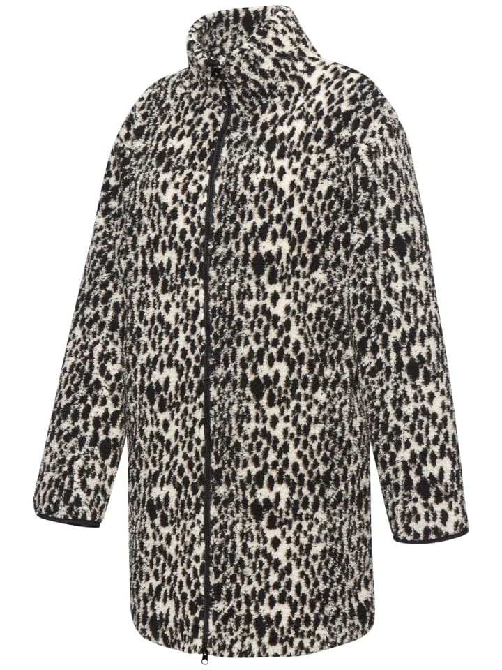 Fleecejacke in leo-beige