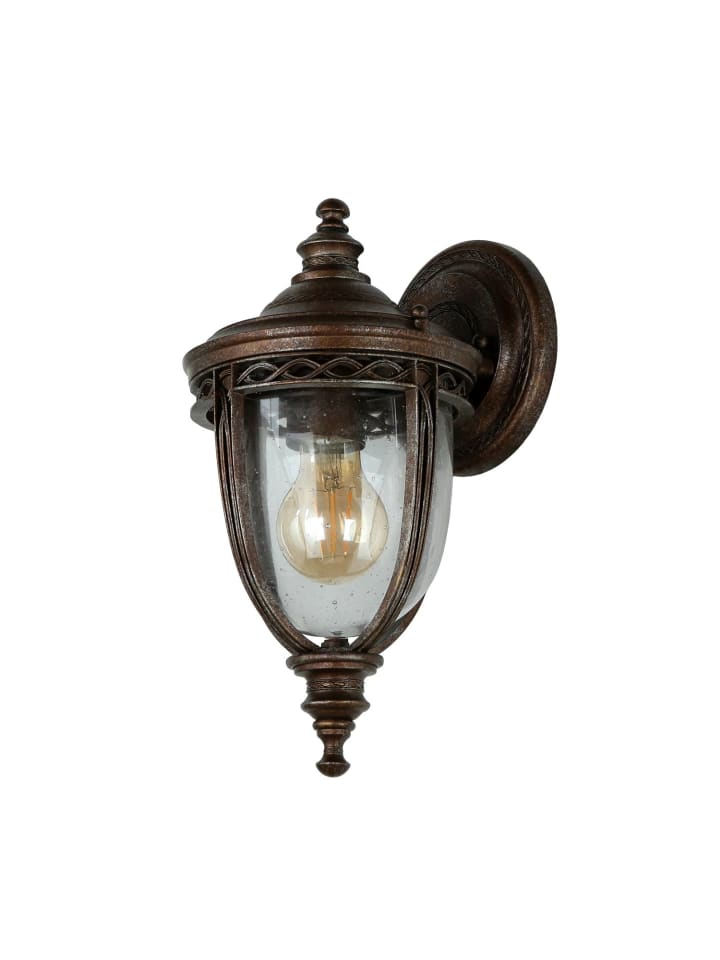 Außen Wandlampe (B)16.5 x (H)32 cm in Britisch Bronze