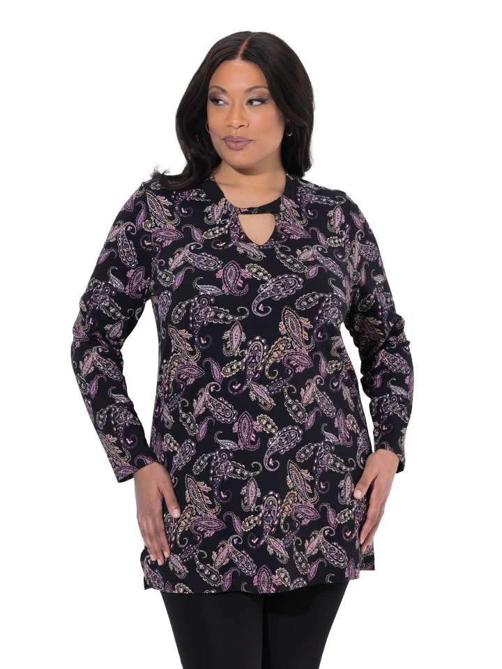 Longshirt in schwarz