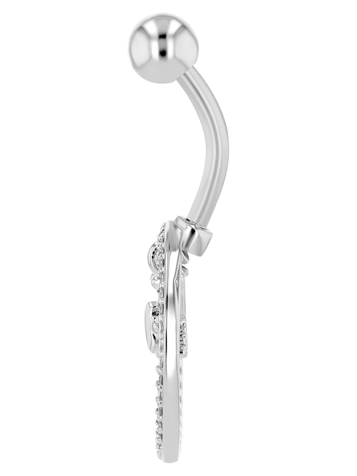 Damen Piercing aus Edelstahl in silber