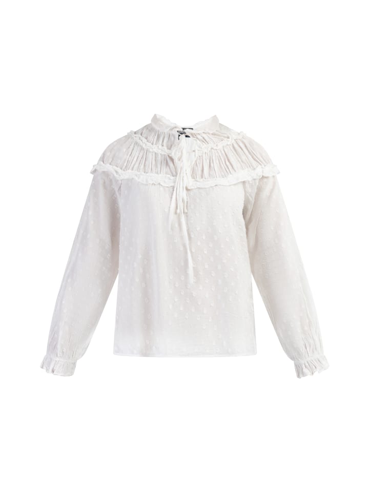 Damen Bluse in Wollweiss