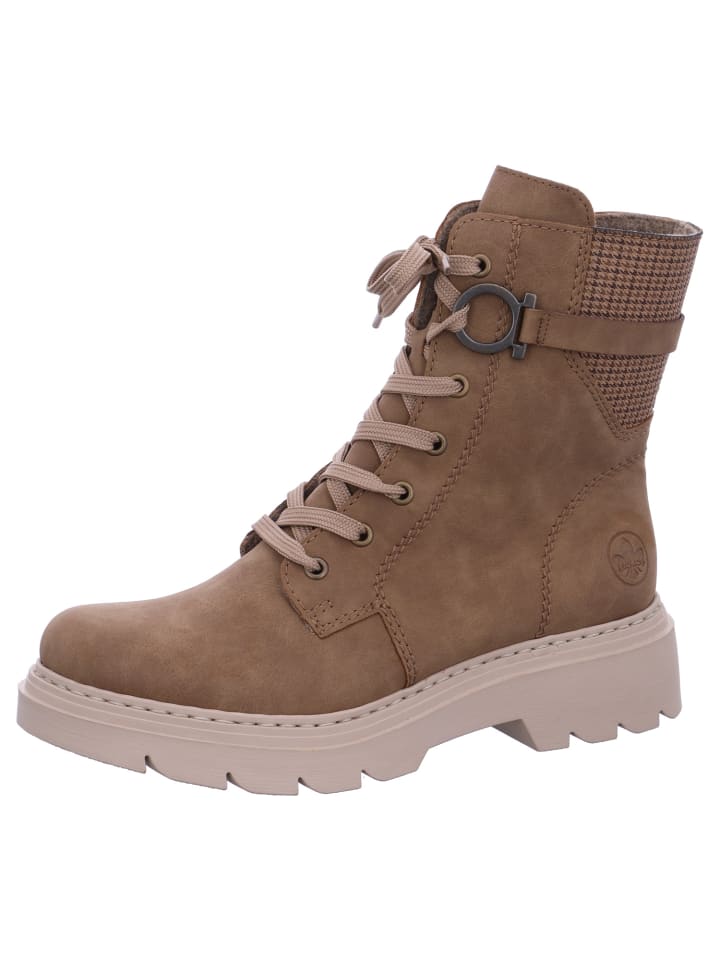 Schnürstiefel in Braun