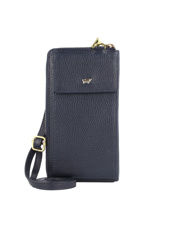 Asti Handytasche Leder 11 cm navy