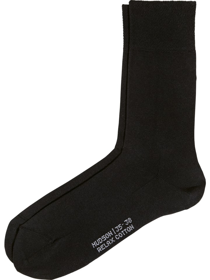 Baumwolle Socken 1 Paar mit Softbund Relax Cotton in schwarz