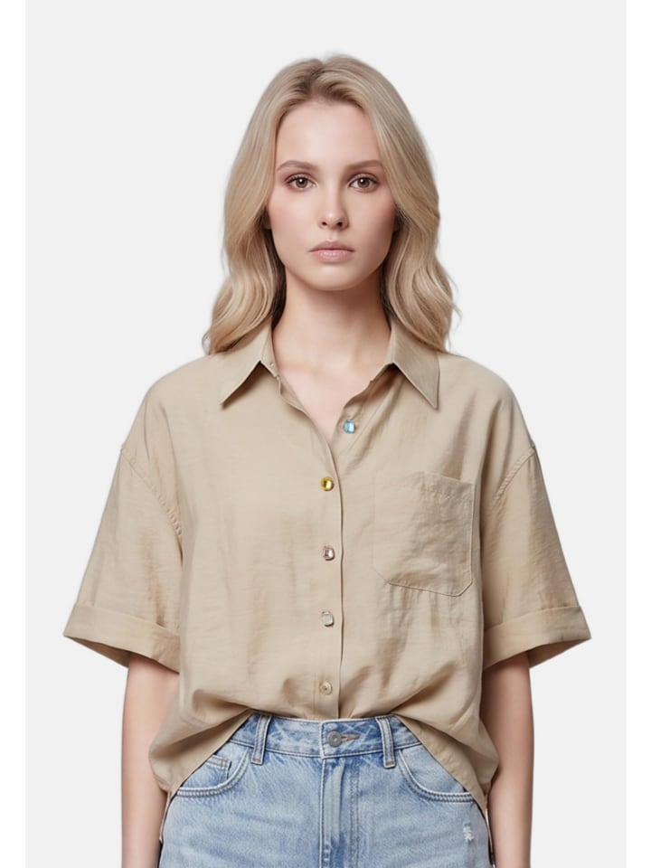 Bluse in CAMEL