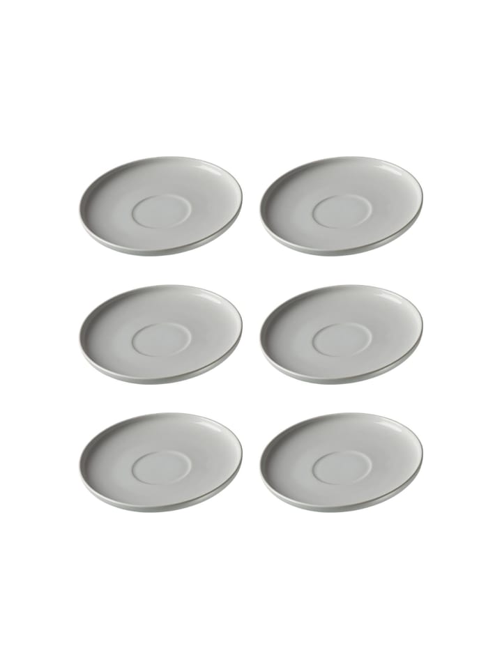 6er Set Kaffeeuntertassen Jasper in Mint ø 15.0 cm