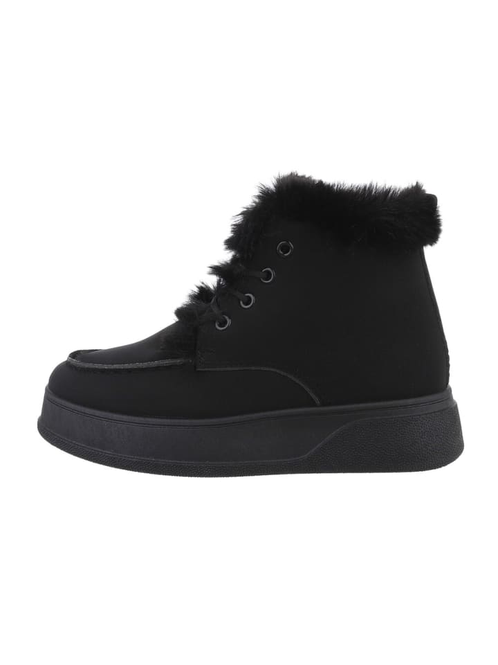 Stiefelette in Schwarz