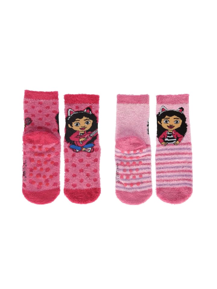 Socken für Kinder Kuschelsocken im 2er-Pack in rosa