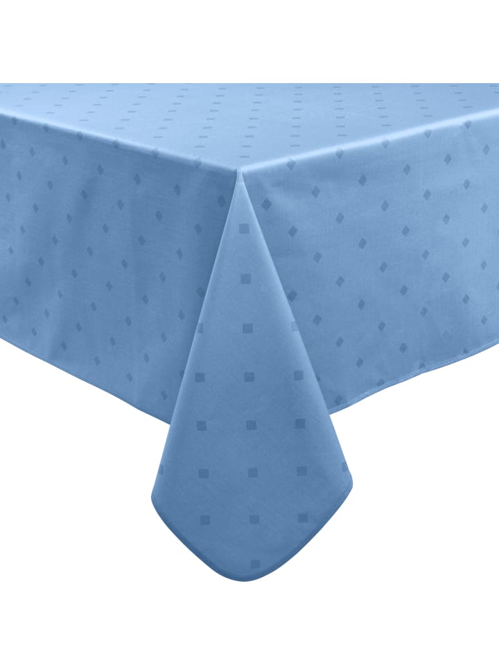 Baumwollmischung Tischdecke Neuss in blau