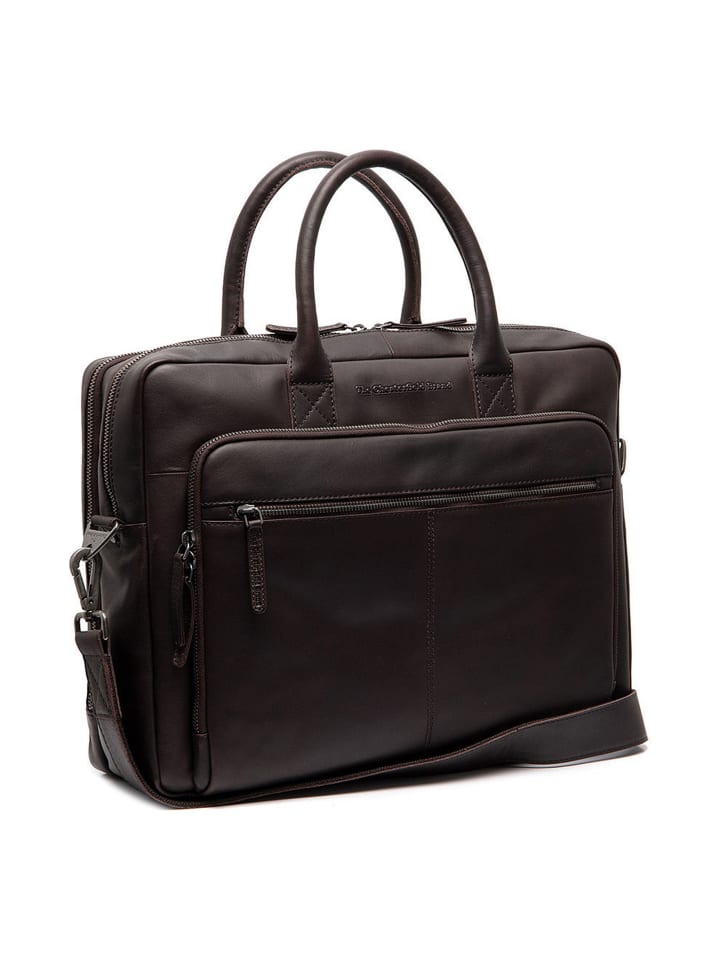 Tacama Aktentasche Leder 41 cm Laptopfach brown