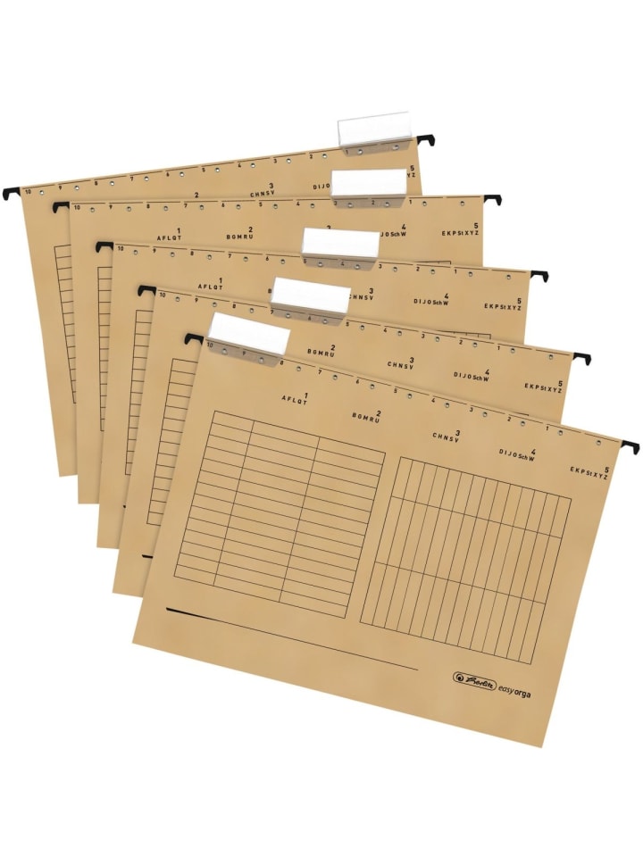 Hängemappen natron 230g/qm Packung mit 5 Stück