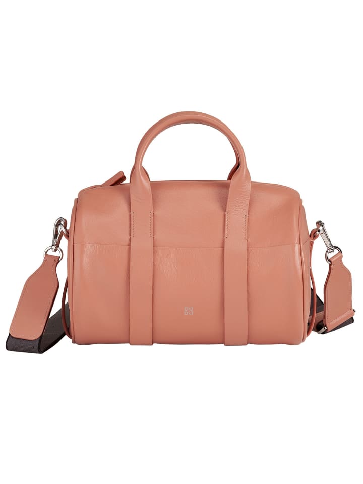 Handtasche Leder 25 cm flamingo rosa