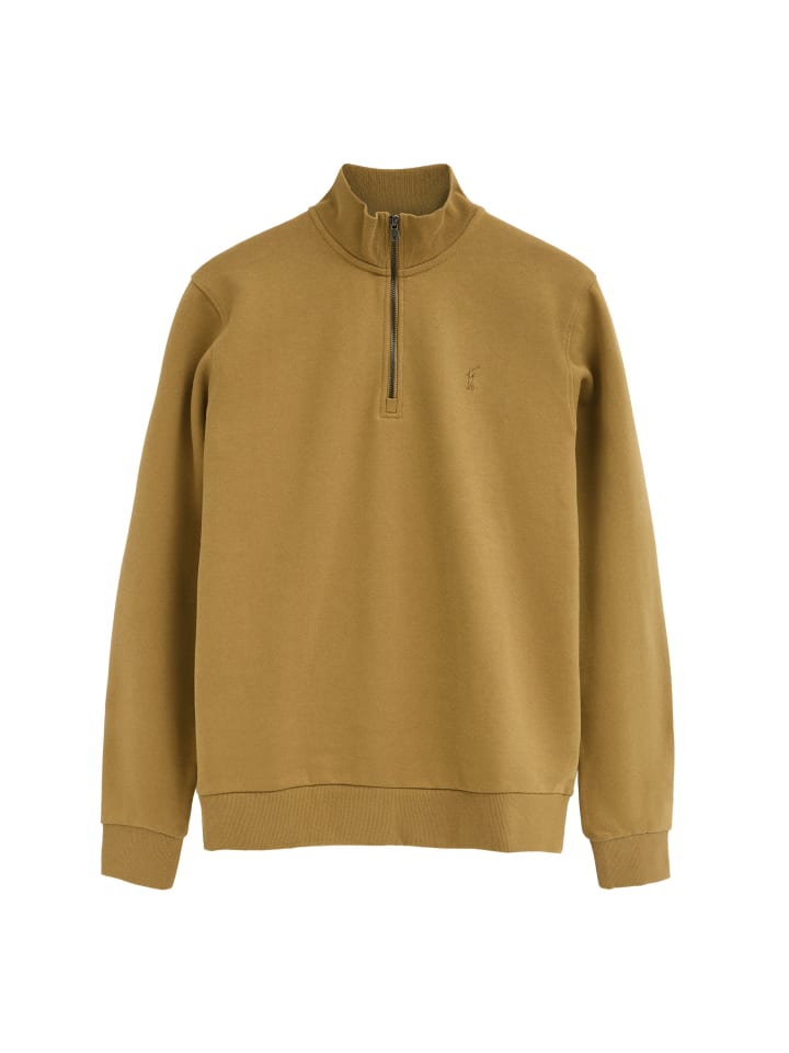 Sweatshirt MAN RIGBY GO FL SWEAT ZIPPER NECK IO LONG SLEEVE RELAXED FIT in Senf