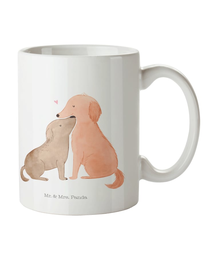 Kindertasse Hunde Liebe ohne Spruch in Weiß