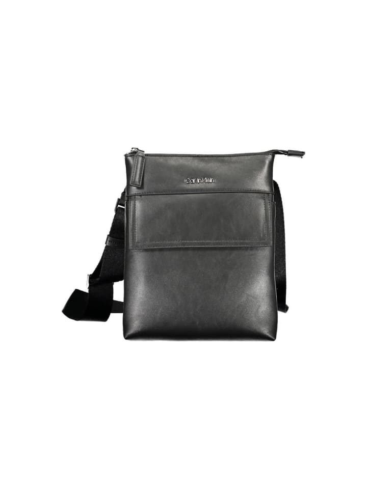 Schwarz Polyester Herren Schulter Tasche