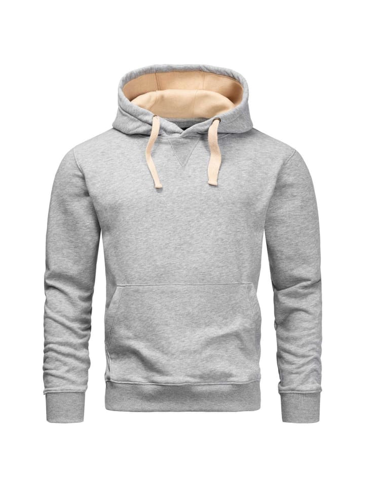 Hoodie A. Salvarini Herren Hoodie AS194 in Hellgrau