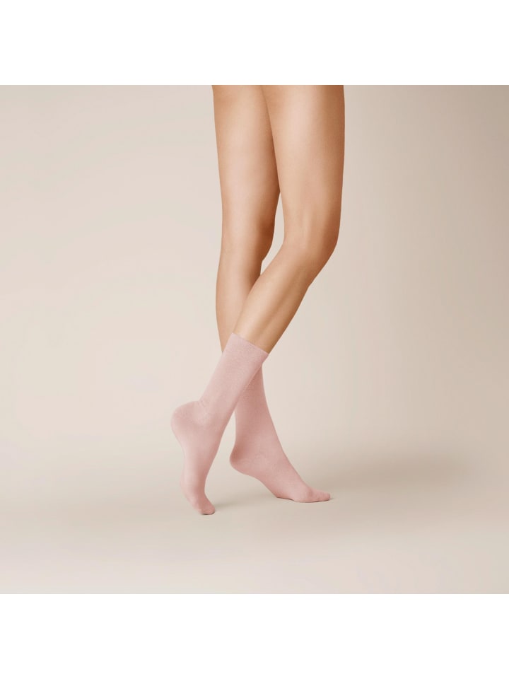 Socken Liz druckfrei in powder rose