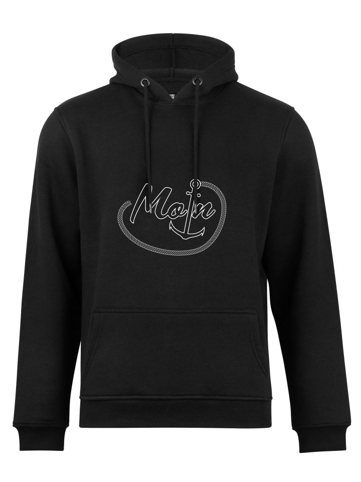 Kapuzensweatshirt Moin in schwarz