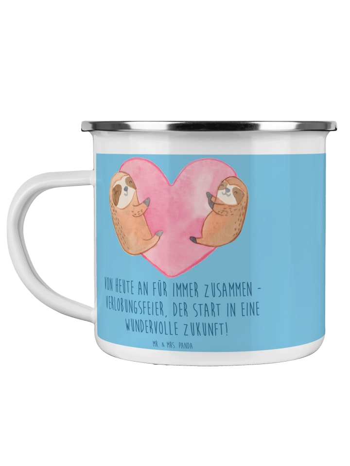 Becher Verlobungsfeier ZuMenschmen mit Spruch in Sky Blue