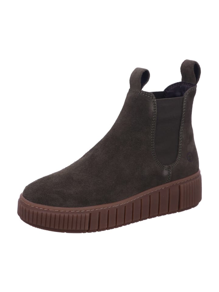 Chelseaboots in OLIVE SUEDE