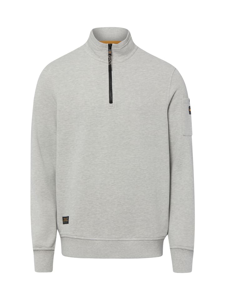 Troyer-Sweatshirt in hellgrau